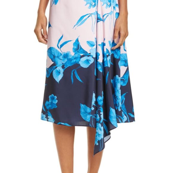 Ted Baker London Nemea Fantasia Asymmetrical Skirt - Picture 3 of 3